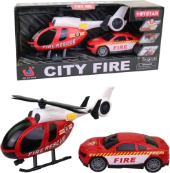 Helicopter with Fire Truck