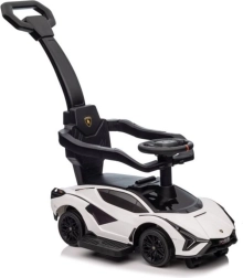 Lamborghini QLS-996T tõukesõiduk juhtvardaga – Valge