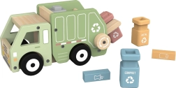 2Kids Toys puidust prügiveok taaskasutuseks koos konteineritega