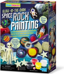 4M komplekt Kividele maalimine – Kosmos, helendab pimedas