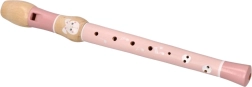 Wooden Flute with Bunny