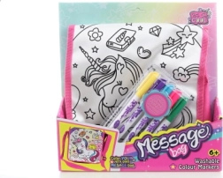 Värvitav käekott ükssarviku motiiviga