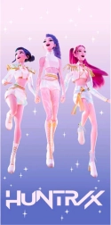 Laste puuvillane rannalina K-Pop Demon Hunters Huntrix 70 × 140 cm