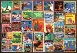 Ravensburger pusle Postmargid maailma eri paigust, 200 tükki