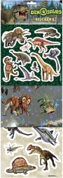 Small dinosaur stickers – mix of paper, foil, and glitter stickers