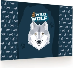 Desk mat with wolf motif 60 × 40 cm