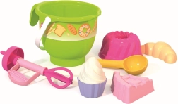 Androni sand baking set with hand whisk, 6 pieces