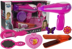 Ilu komplekt tarvikutega föön ja juuksesirgendaja roosa