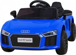 Elektriline lasteauto AUDI R8 Spyder – sinine kaugjuhtimispuldiga, EVA rataste ja MP3-ga