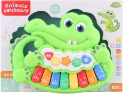 Children's crocodile piano on batteries