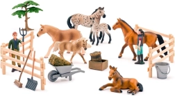 Faunica 25 hobuse komplekt (täpilised ja pruunid)