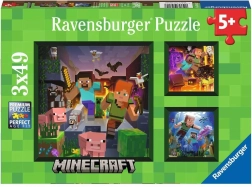 Ravensburgeri pusle Minecraft Biomid 3×49 tk