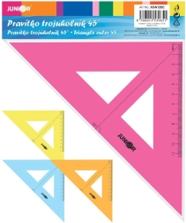 Triangular ruler with scale 16 cm
