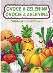 Puuviljade ja köögiviljade värvimisraamat 20 × 27,5 cm