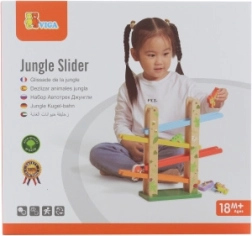Puidust loomade liumäerada Jungle Slider