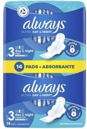 Always Ultra Night Super tiivasidemed tiibadega 14 tk