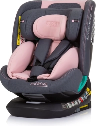 Turvatool CHIPOLINO Supreme i-Size 40–150 cm ISOFIX-i ja 360° pöörleva alusega – Flamingo