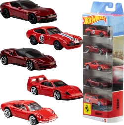 Hot Wheels Ferrari komplekt: 5 metallist mudelautot 1:64