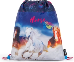 Oxybag drawstring PE bag with horse motif 30 × 37 cm
