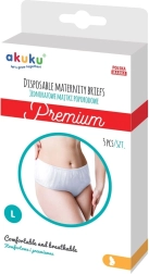 Akuku Premium ühekordsed sünnitusjärgsed aluspüksid, suurus L, 5 tk
