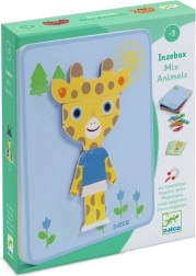 Djeco magnetic game Inzebox animal mix