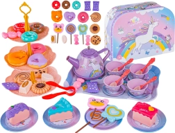 Children’s tea set Magic Unicorn in a suitcase (48 pieces)