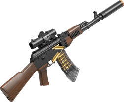 AK-47 püss padrunite ja vahtnooledega 91 cm