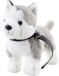 Plüüsist husky rihmaga 25 cm eco-friendly