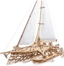 Ugears 3D puidust mehaaniline purjekas Merihobus – trimaraan