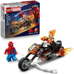 Spider‑Man vs. Ghost Rider mootorrattal – LEGO Marveli märuliehituskomplekt