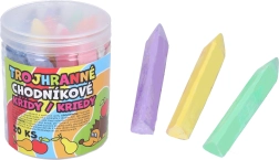 Värvilised kolmnurksed kõnniteekriidid, 20 tk