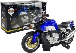 Electric children's motorcycle blue