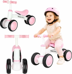Trike Fix Tiny V2 roosa laste tõukeratas nelja rattaga