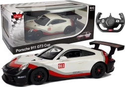 Puldiauto Porsche 911 GT3 CUP Rastar 1:14 valge