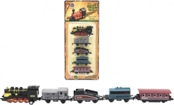 Vedur vagunitega 5 tk, metall/plast, 8 cm, tagasivinutav