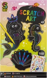 Creative Set – Make Your Own Scratch-Off Animals with Stickers (4 pcs)