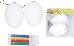 Plastmunad värvimiseks 5 × 8 cm, 2 tk koos viltpliiatsitega