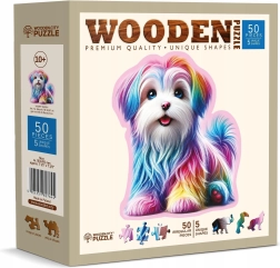 Wooden Puzzle Happy Puppy 50 Pieces