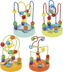 TOOKY TOY puidust motoorikaarenduslik helmestelabürint