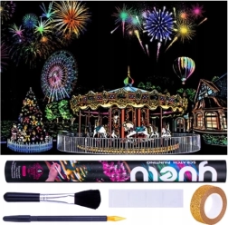 Scratch Picture Amusement Park 75x52 cm