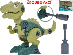 Kruvitav dinosaurus 21 cm – interaktiivne ehituskomplekt lastele