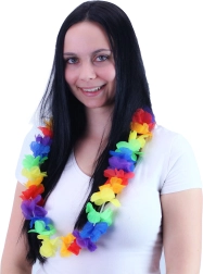 Havai kaelakee värviliste õitega