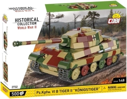 Tiger II Königstiger Model Tank from Plastic Bricks
