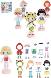 Vilac Magnetic Dress-Up Puzzle – Designer Mia, Wooden Doll 22 cm
