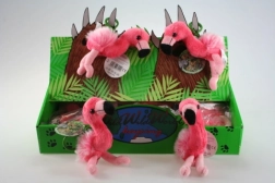 Plüüšflamingo – võtmehoidja 12 cm