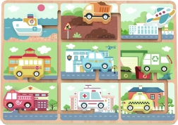 Puidust sõidukite labürint Tooky Toy