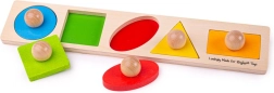 Puidust sisestatav kujundipusle Bigjigs Baby