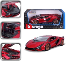 Metallist automudel 1:18 Lamborghini Sián FKP 37 punane