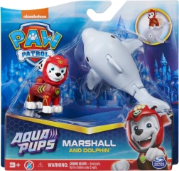 Paw Patrol Aqua Pups – Marshalli figuur ja liikuva sabaga delfiin