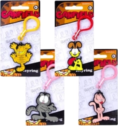 Garfield 2D PVC võtmehoidja – 4 motiivi